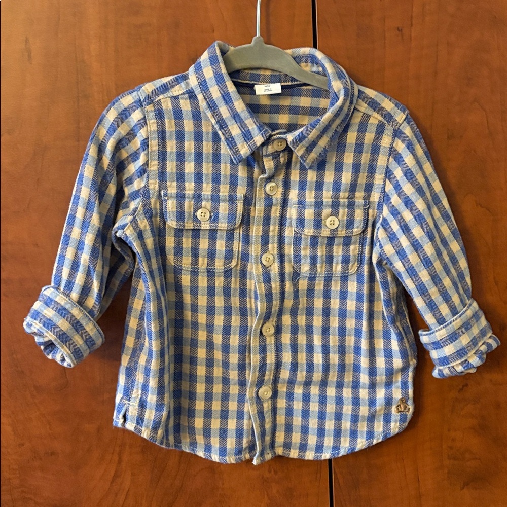 4/$20 🌱 NWOT Gap Flannel Shirt 18-24M